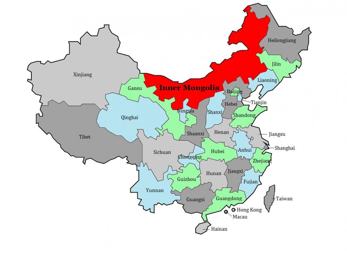 газрын зураг, Монгол улсын бүс