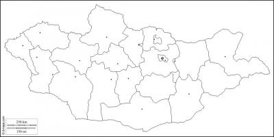 Хоосон газрын зураг, Монгол улсын