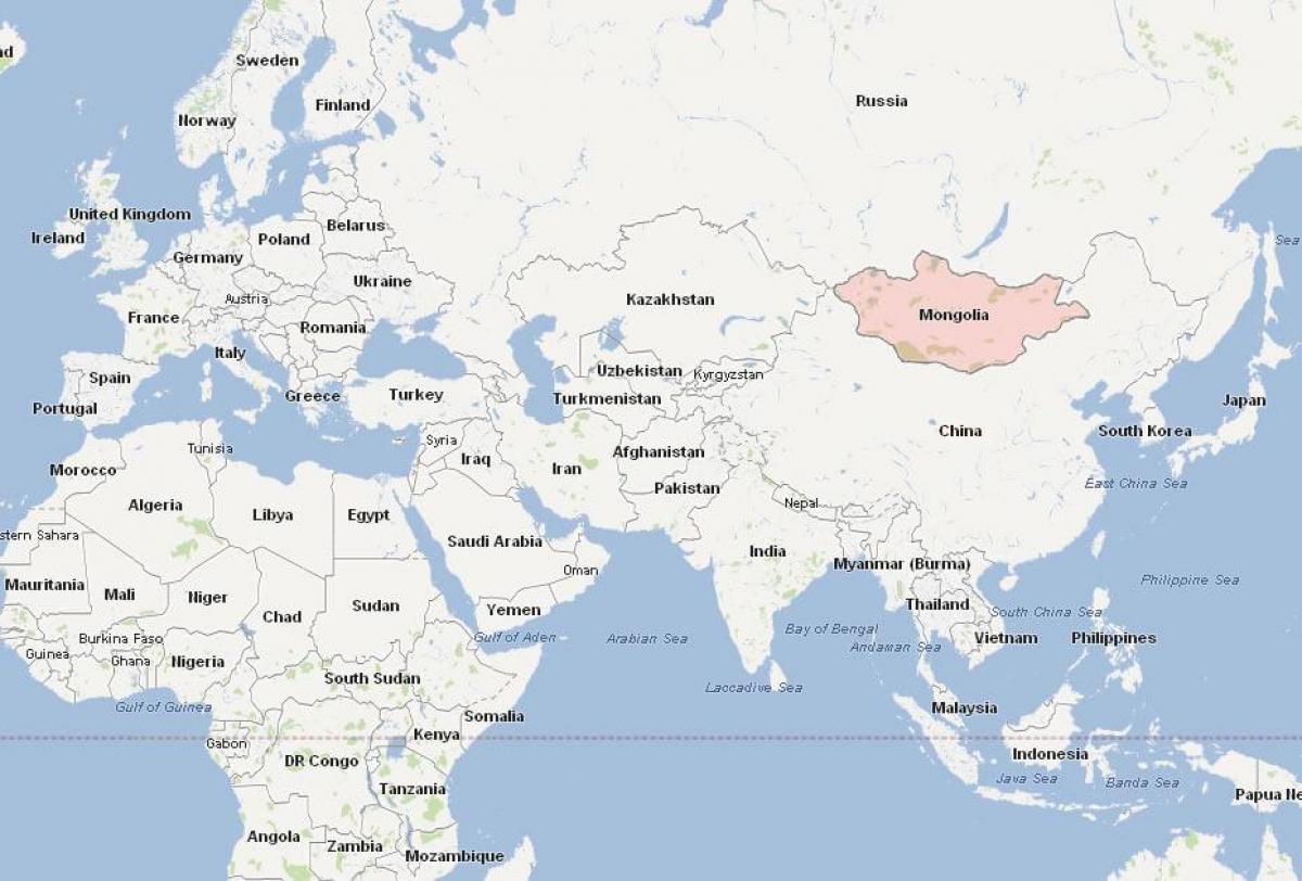 газрын зураг, Монгол улсын газрын зураг ази
